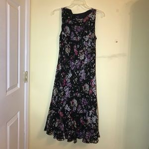 Chaps Long Floral Dress